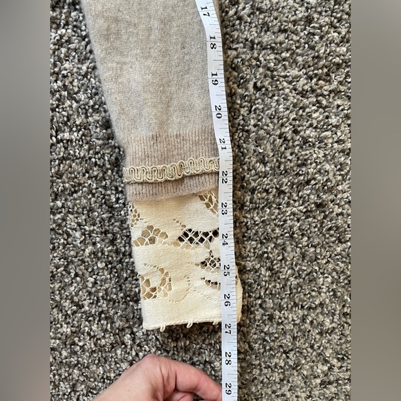 Fabrique Matinee oatmeal color cardigan - Picture 11 of 15